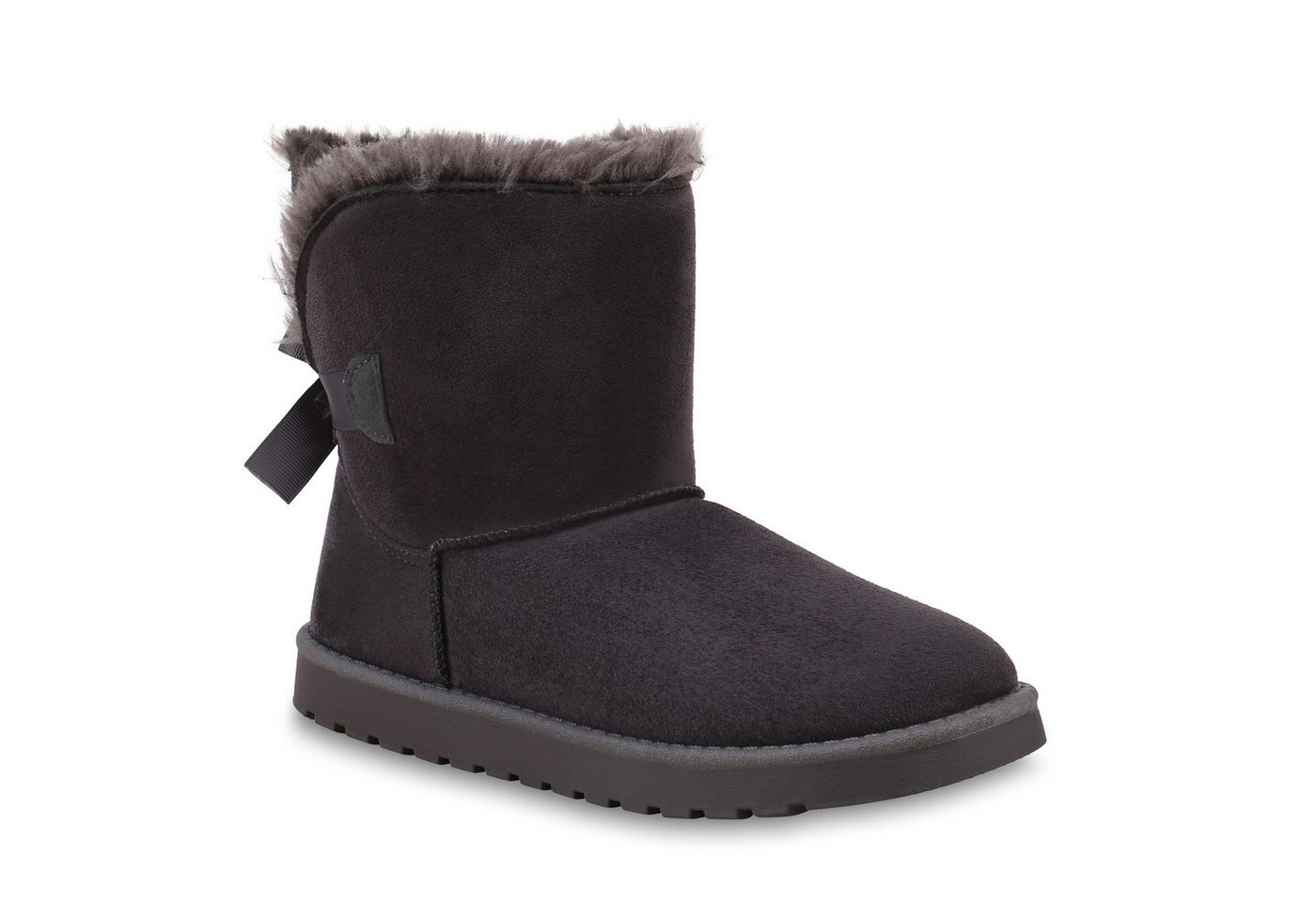 VAN HILL 824965 Schlupfboots Damen Stiefeletten Schlupfstiefel Warm Gefütterte Winter Boots