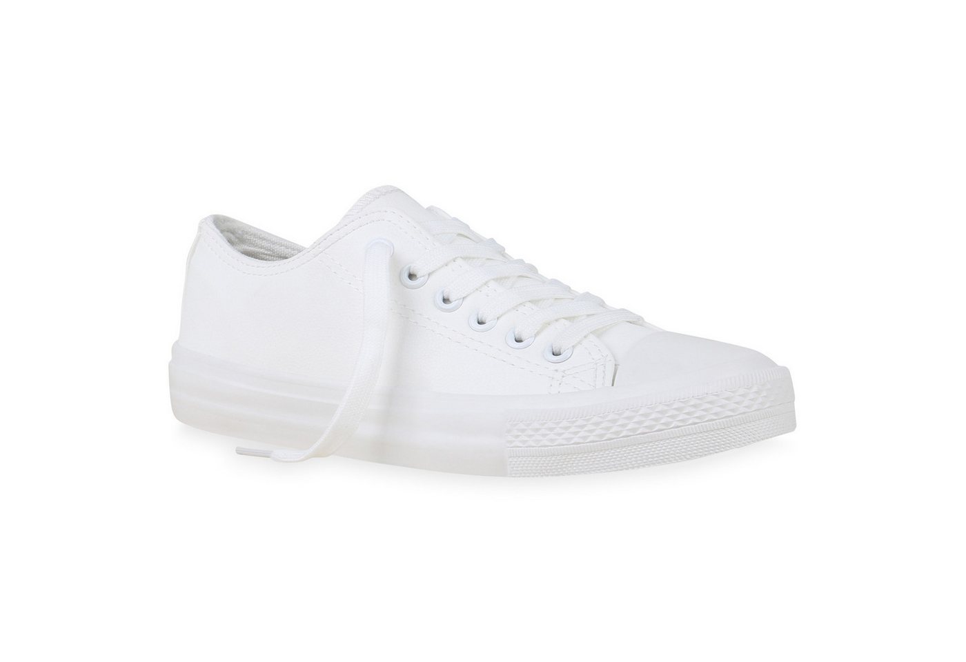 VAN HILL 830999 Sneaker Damen Sneaker Low Basic Turnschuhe Schnürer Freizeitschuhe Bequem