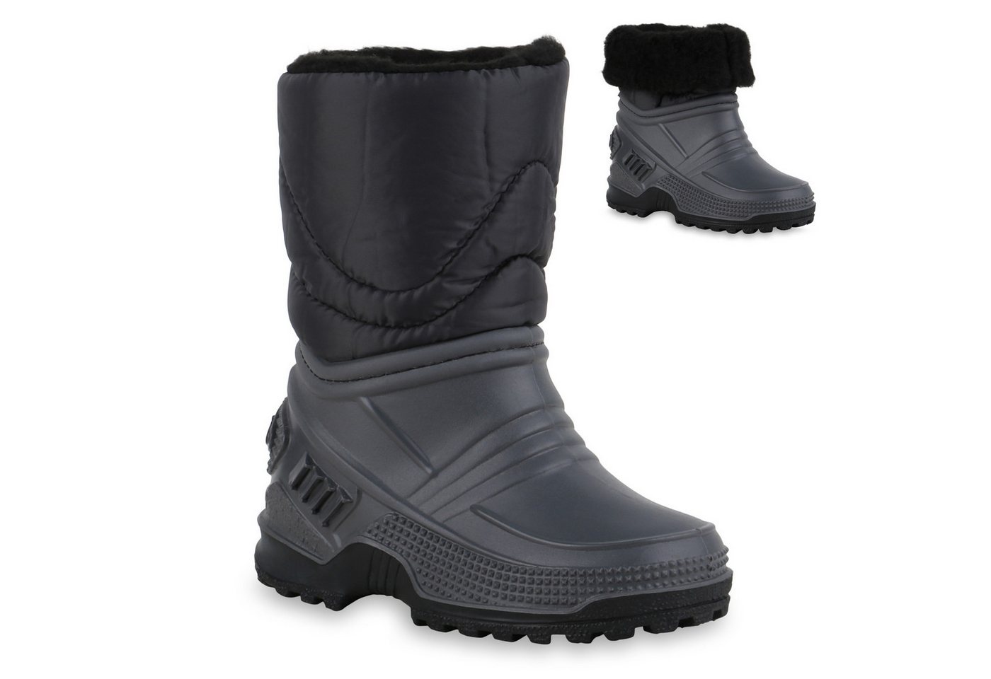 VAN HILL 836071 Winterboots Kinder Warm Gefütterte Winter Boots Stiefel Bequeme