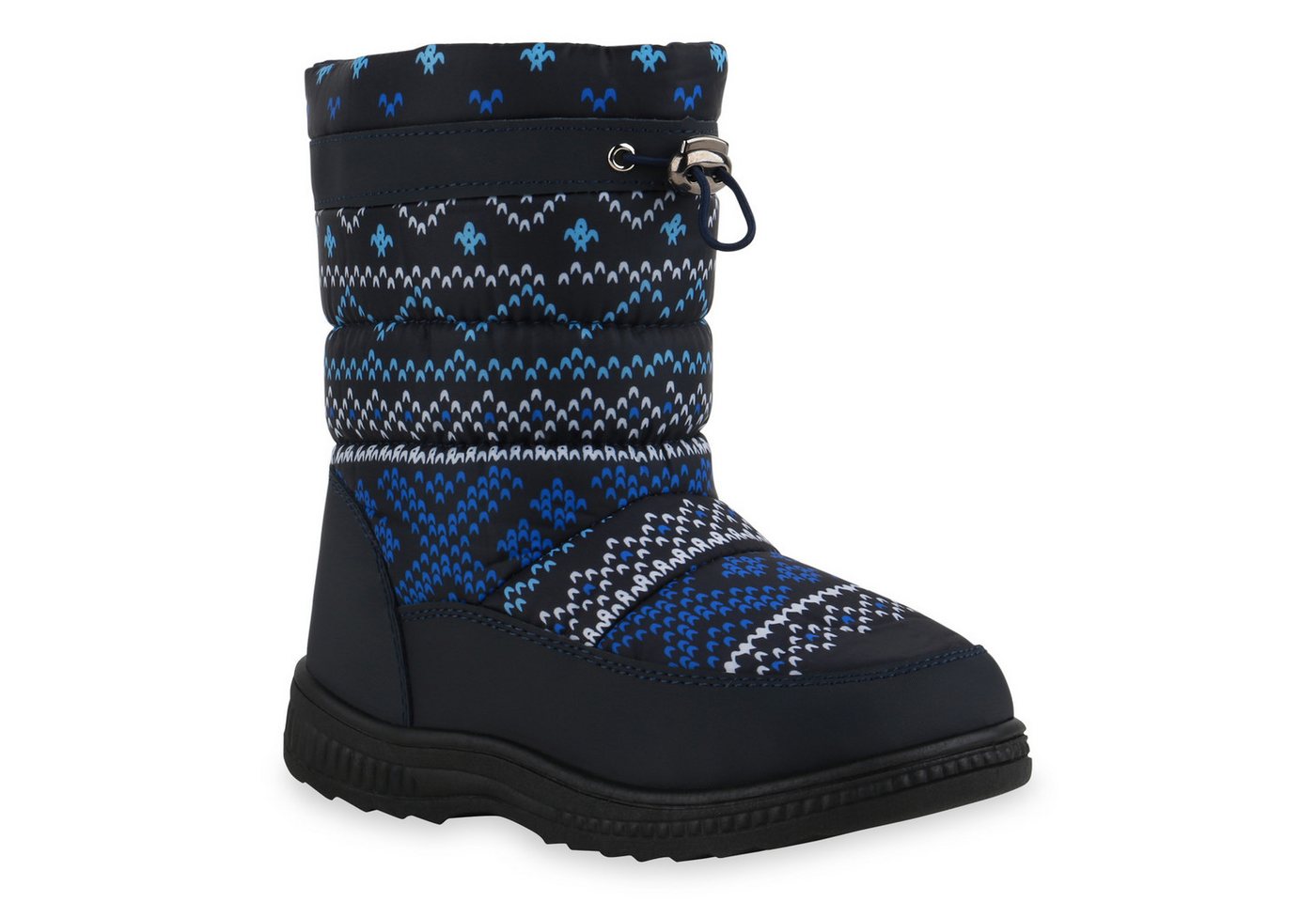 VAN HILL 836082 Winterboots Kinder Warm Gefütterte Winter Boots Bequeme Stiefel Prints