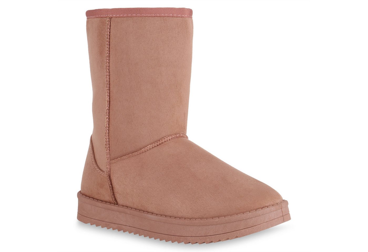 VAN HILL 836446 Schlupfboots Damen Schlupfstiefel Warm Gefütterte Stiefel Winter Plateau Boots