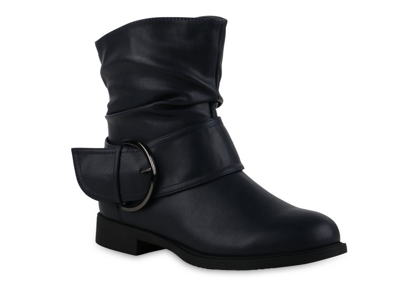 VAN HILL 837602 Schlupfboots Damen Leicht Gefütterte Schlupfstiefeletten Schnallen