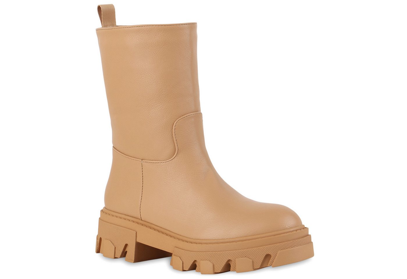 VAN HILL 837805 Plateaustiefel Profil-Sohle