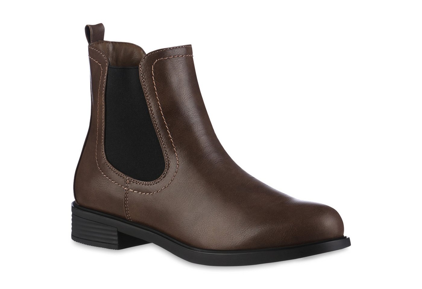 VAN HILL 837831 Chelseaboots Damen Leicht Gefütterte Chelsea Boots Stiefeletten