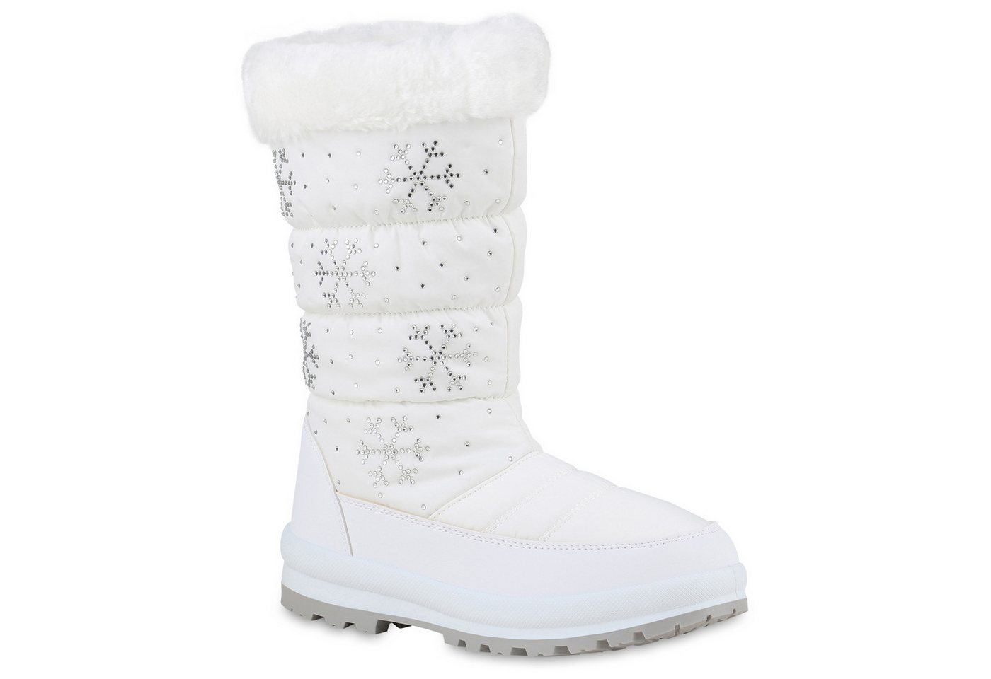 VAN HILL 838196 Winterstiefel Damen Warm Gefütterte Winterstiefel Stiefel Bequeme Outdoor