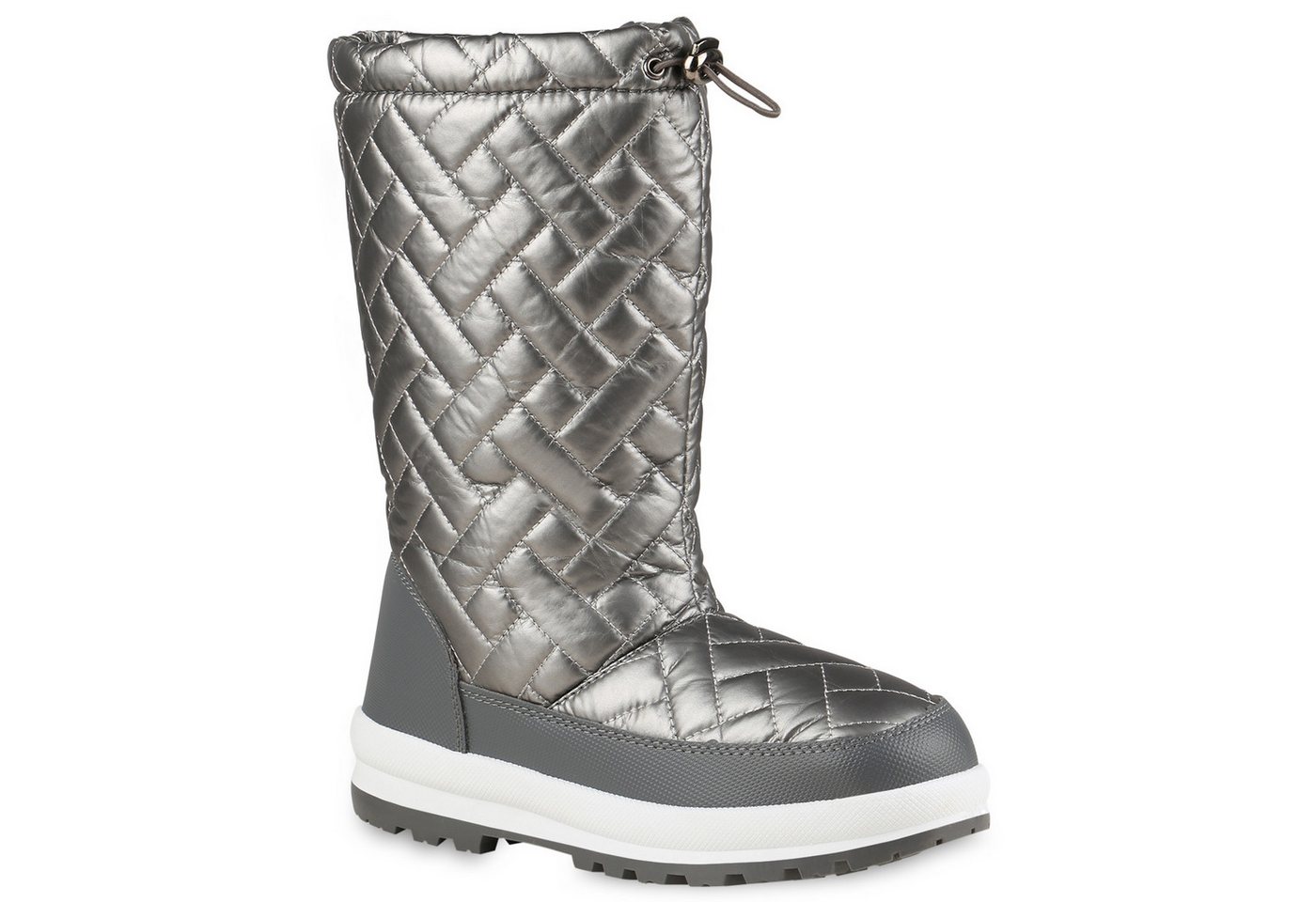 VAN HILL 838198 Winterstiefel Damen Warm Gefüttert Winterstiefel Stiefel Gesteppt Outdoor