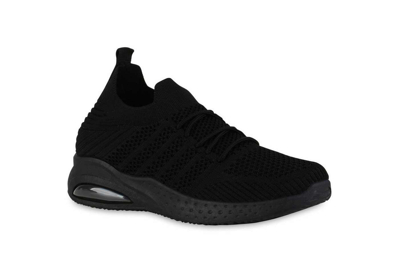 VAN HILL 838872 Laufschuh Damen Laufschuhe Sportschuhe Strick Schnürer Profil-SOhle