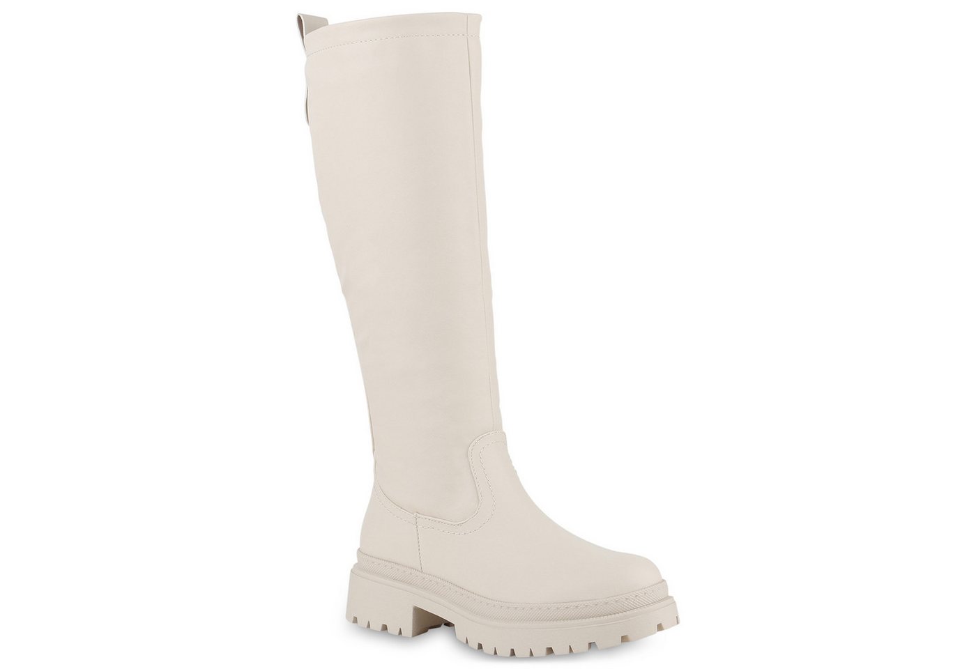 VAN HILL 839544 Plateaustiefel Damen Leicht Gefütterte Plateaustiefel Stiefel Profil-Sohle