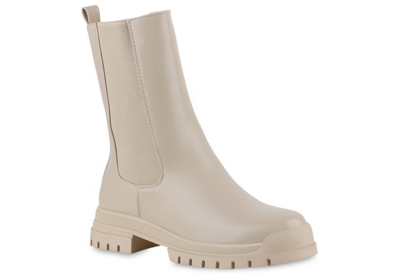 VAN HILL 839624 Stiefel Damen Leicht Gefütterte Klassische Stiefel Profil-Sohle