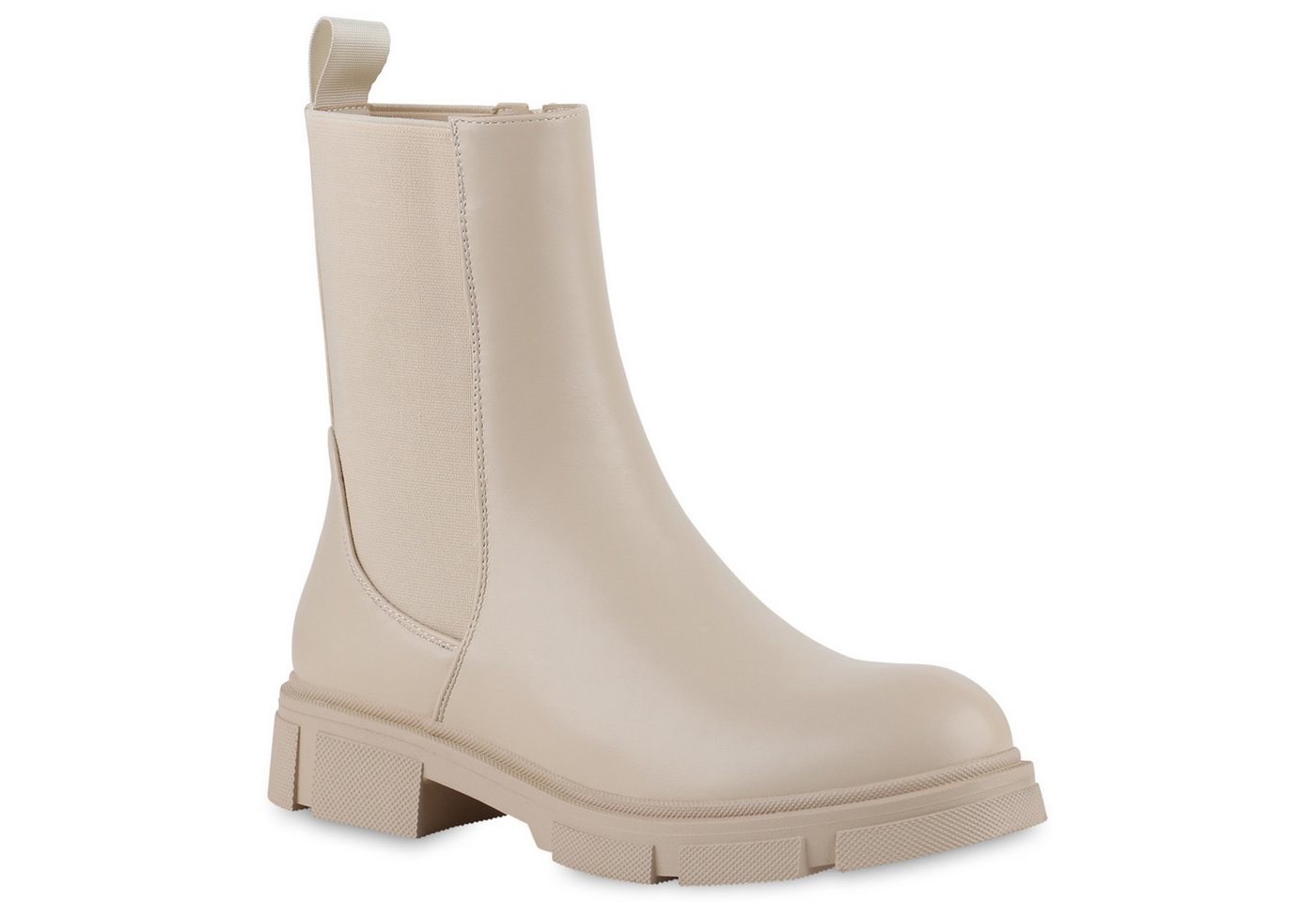 VAN HILL 839630 Stiefelette Damen Leicht Gefüttert Klassische Stiefeletten Profil-Sohle