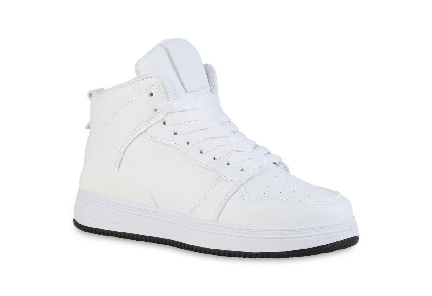 VAN HILL 840181 Sneaker Damen Sneaker High Schnürer Bequeme Profil-Sohle
