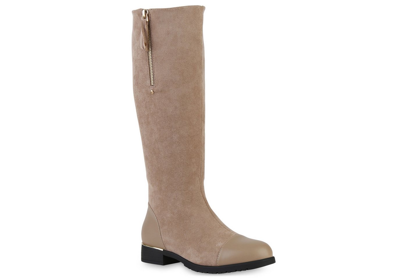 VAN HILL 840545 Stiefel Damen Leicht Gefütterte Klassische Stiefel Profil-Sohle