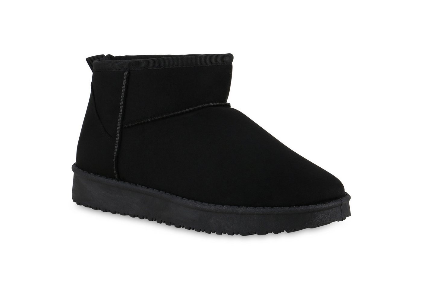 VAN HILL 840658 Winterstiefelette Damen Warm Gefütterte Winter Boots Bequeme Profil-Sohle