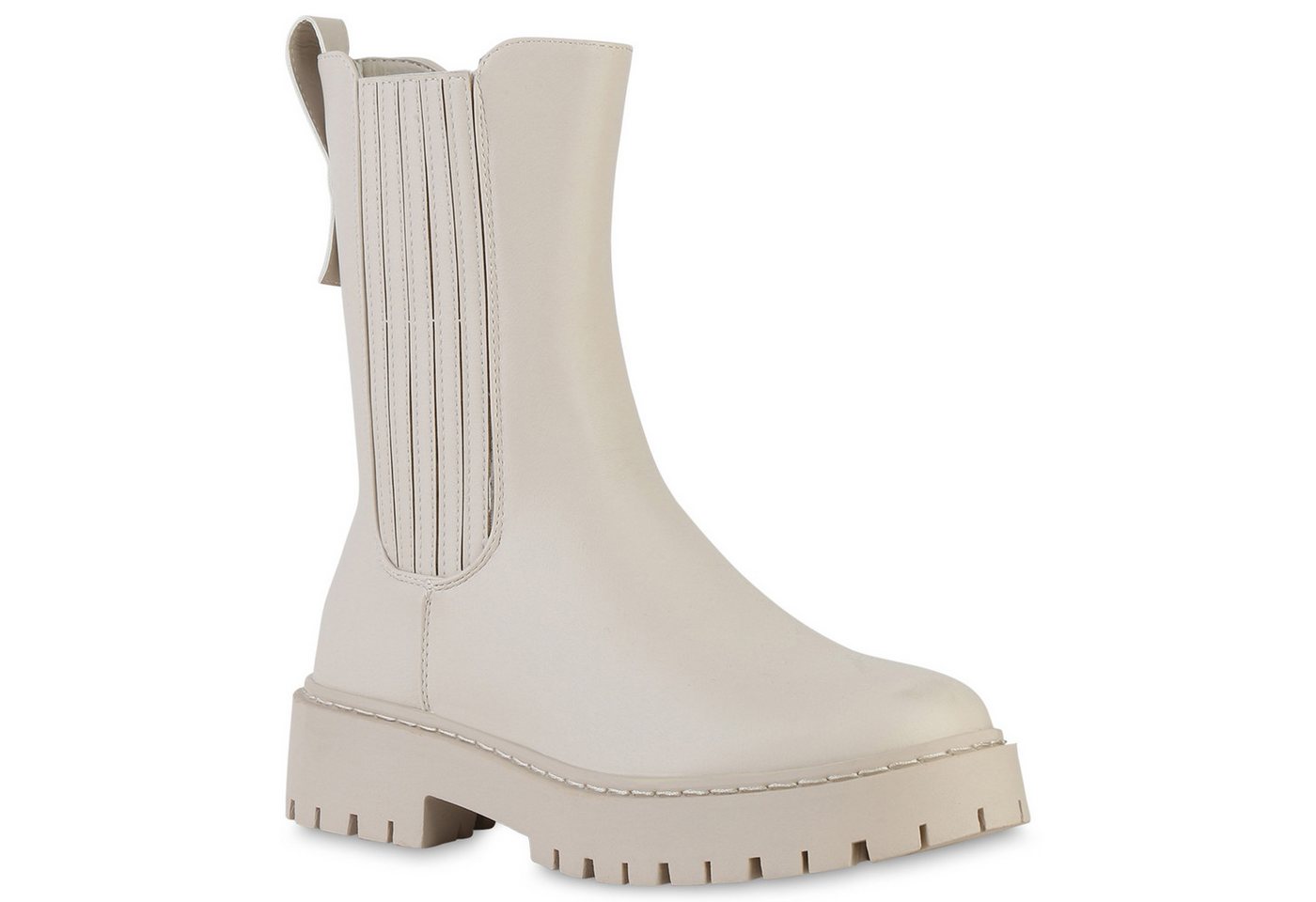 VAN HILL 840740 Stiefel Damen Leicht Gefütterte Klassische Stiefel Plateau Vorne