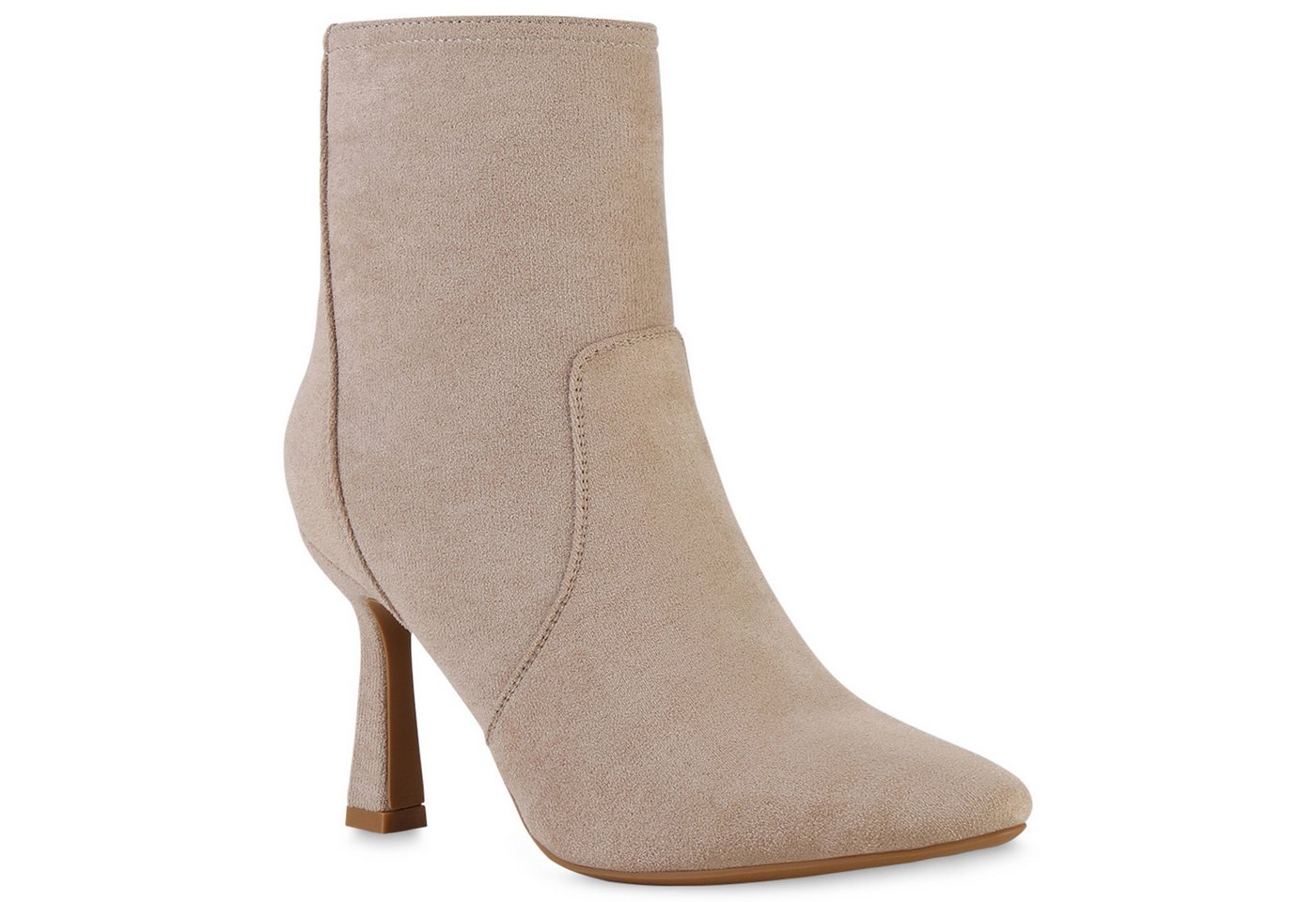 VAN HILL 840742 Stiefelette Damen Leicht Gefütterte Klassische Stiefeletten Spitz Basic