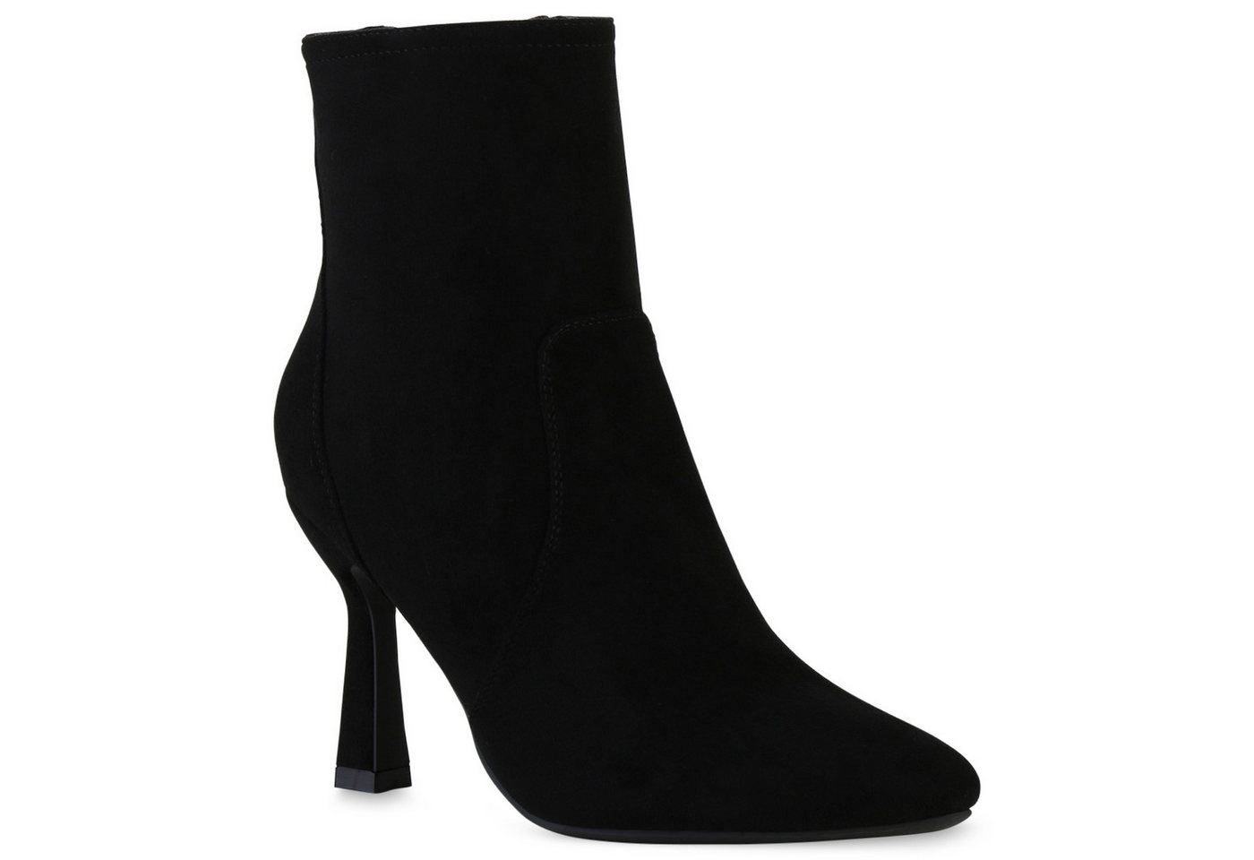 VAN HILL 840742 Stiefelette Damen Leicht Gefütterte Klassische Stiefeletten Spitz Basic