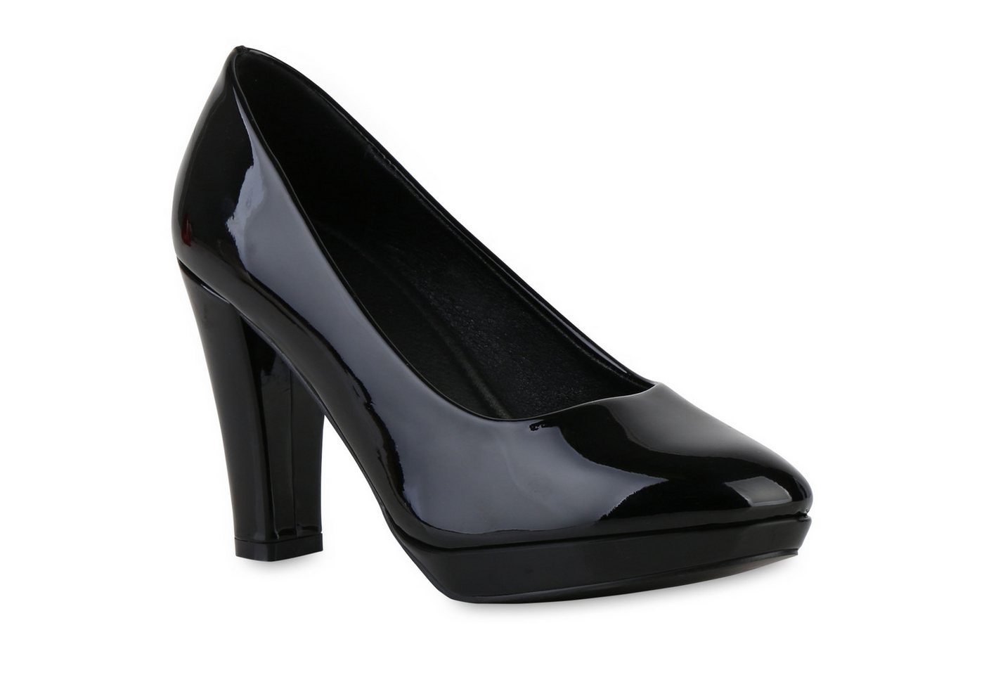 VAN HILL 841382 Pumps Damen Klassische Ballerinas Elegante Stiletto Lack