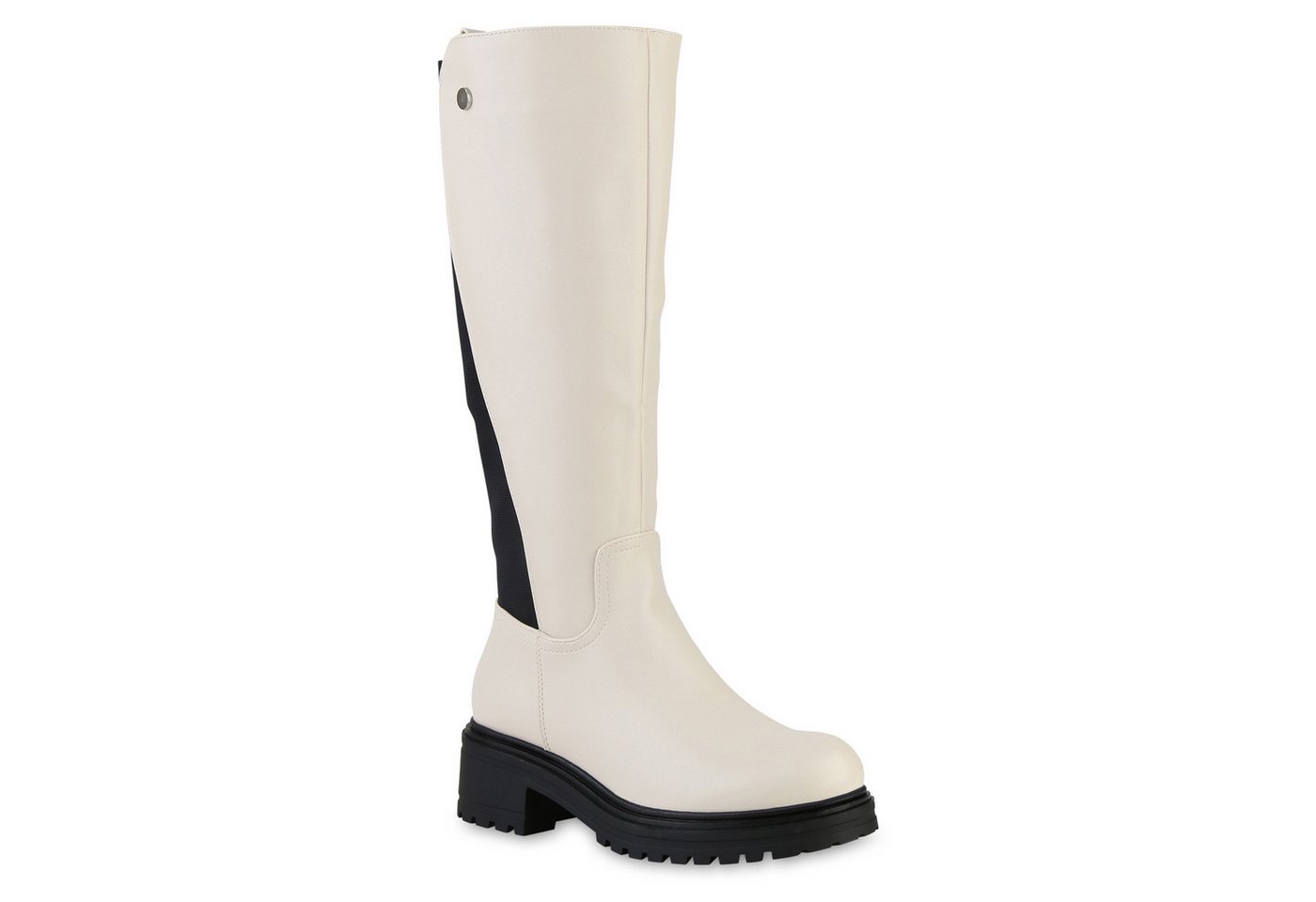 VAN HILL 841441 Stiefel Damen Leicht Gefütterte Klassische Stiefel Profil-Sohle