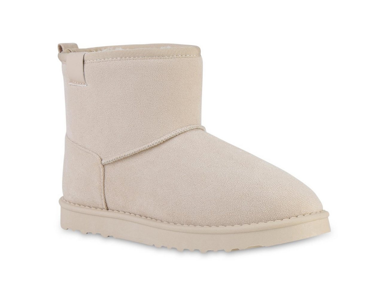 VAN HILL 841455 Winterstiefelette Damen Warm Gefütterte Winter Boots Bequeme Profil-Sohle