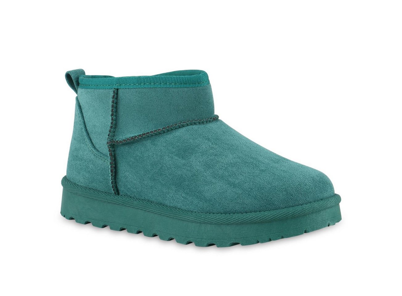 VAN HILL 841491 Winterstiefelette Damen Warm Gefüttert Winter Boots Stiefeletten Profil-Sohle