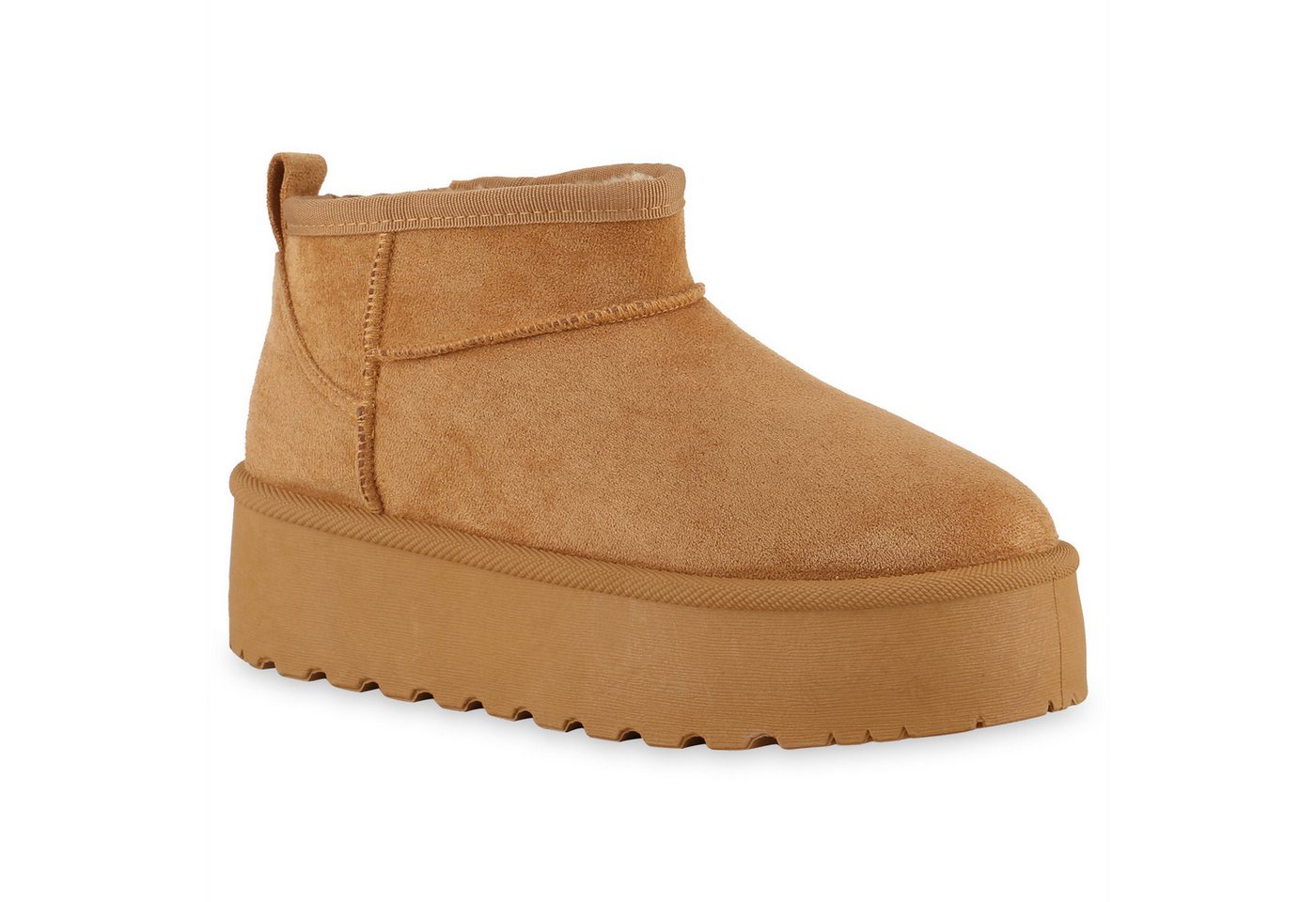 VAN HILL 841492 Winterstiefelette Damen Warm Gefütterte Winter Boots Stiefeletten Bequeme