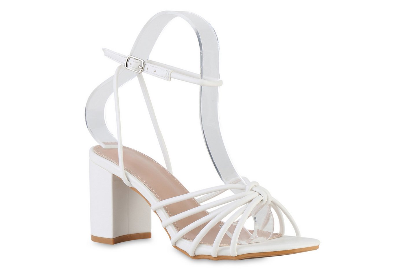 VAN HILL 841600 Riemchensandalette Damen Riemchensandaletten Sandaletten Elegante Basic Party