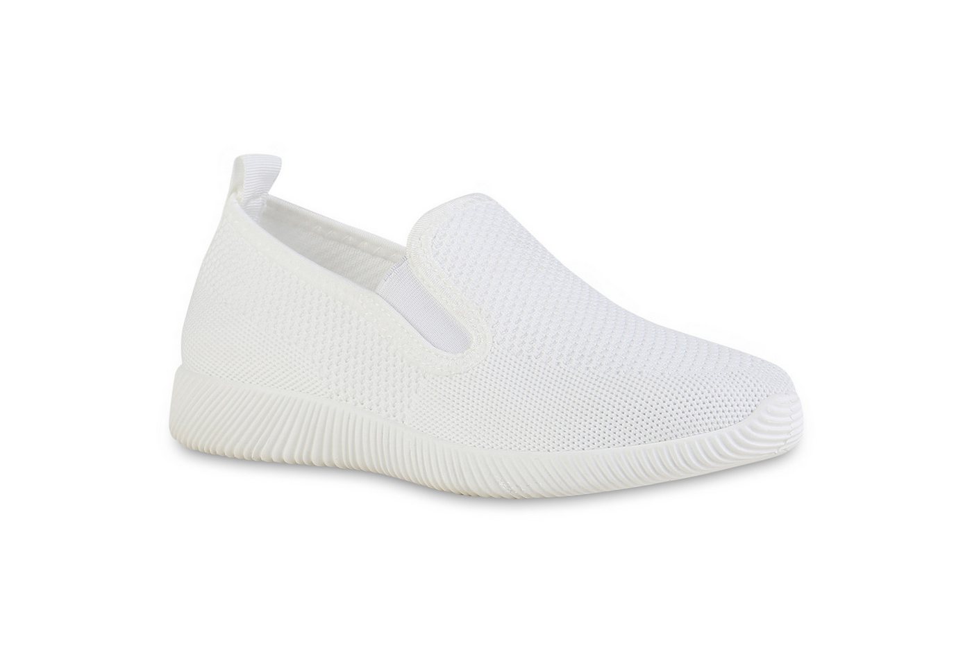 VAN HILL 841611 Laufschuh Damen Slip Ons Sportschuhe Sportliche Strick Freizeit