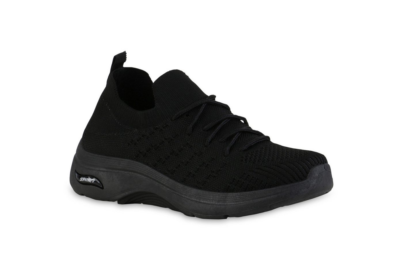 VAN HILL 841618 Laufschuh Damen Laufschuhe Sportschuhe Schnürer Sportliche Strick