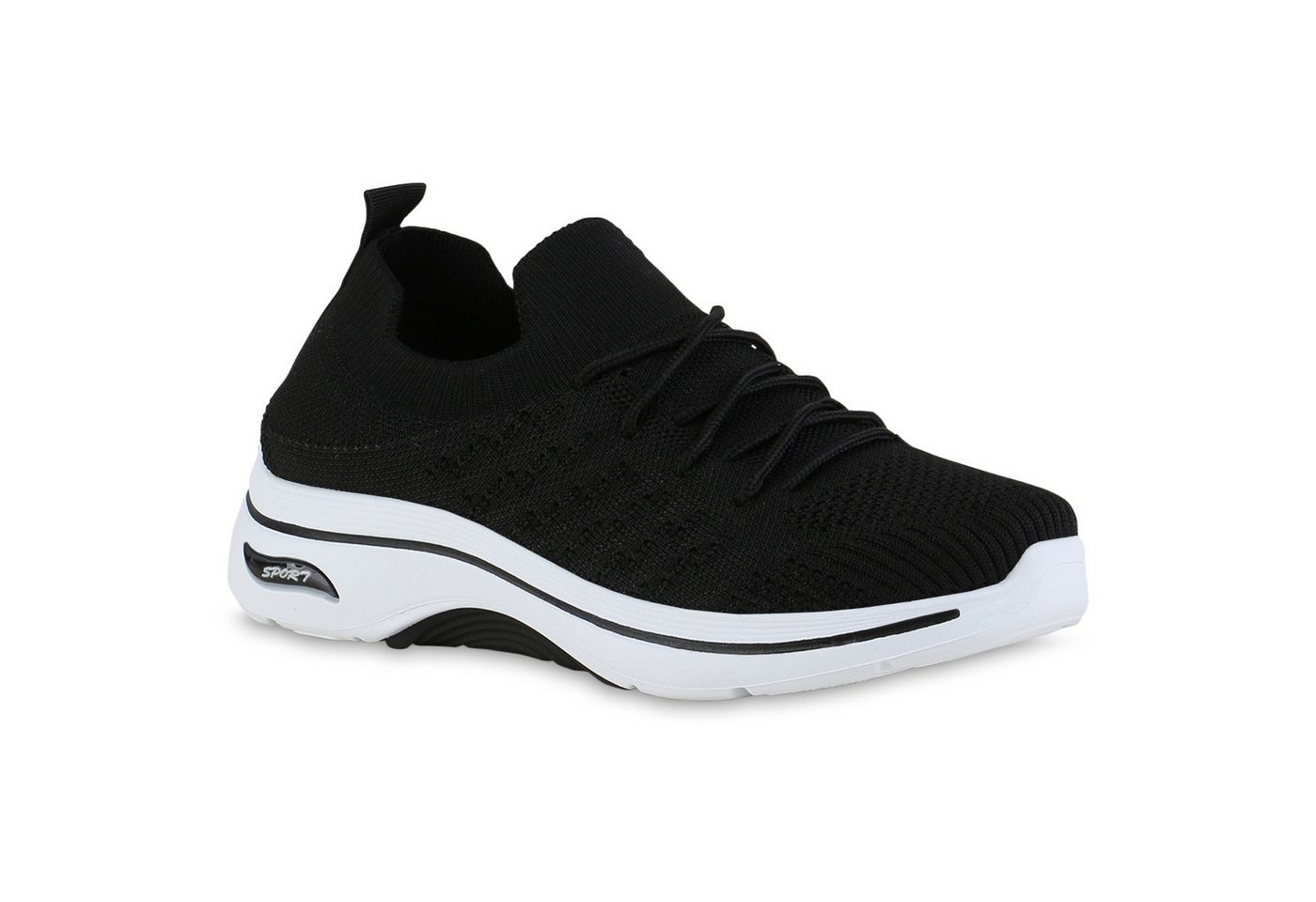 VAN HILL 841618 Laufschuh Damen Laufschuhe Sportschuhe Schnürer Sportliche Strick