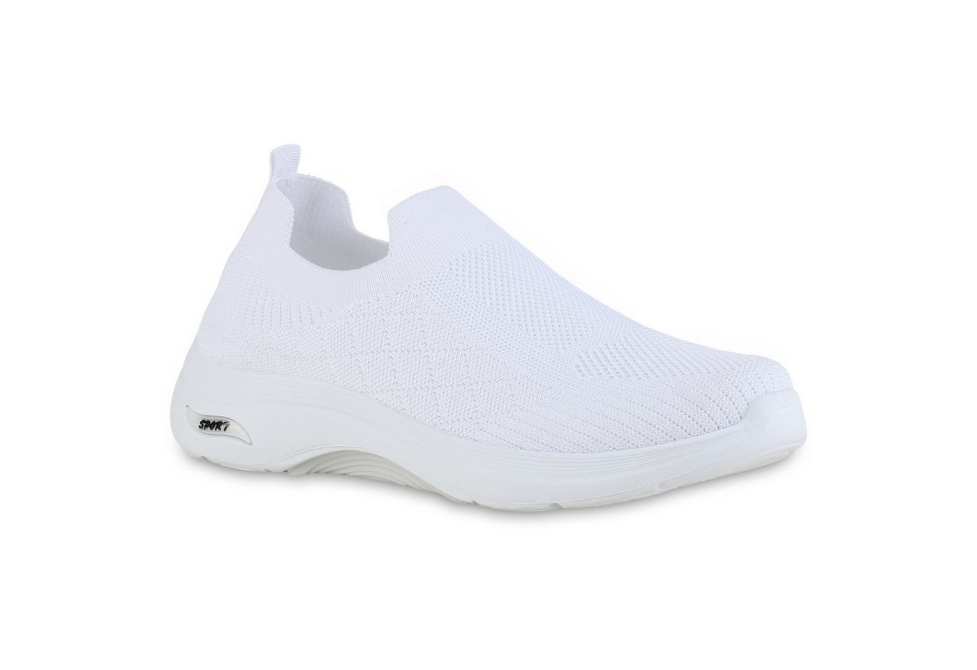 VAN HILL 841620 Slip-On Sneaker Herren Slip Ons Sportschuhe Sportliche Strick Profil-Sohle
