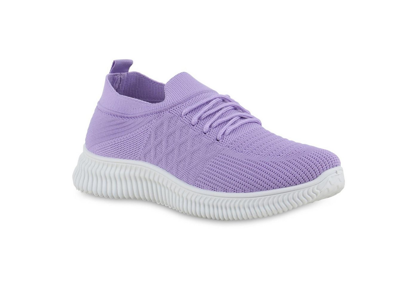 VAN HILL 841675 Laufschuh Damen Laufschuhe Sportschuhe Sportliche Strick Profil-Sohle