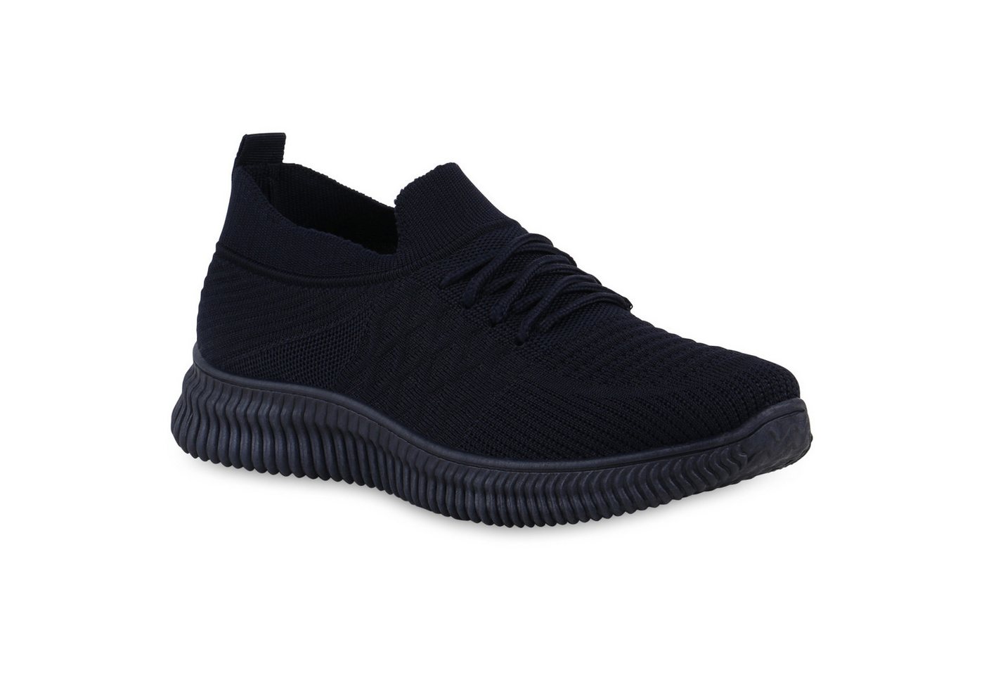 VAN HILL 841679 Laufschuh Damen Laufschuhe Sportschuhe Sportliche Strick Profil-Sohle