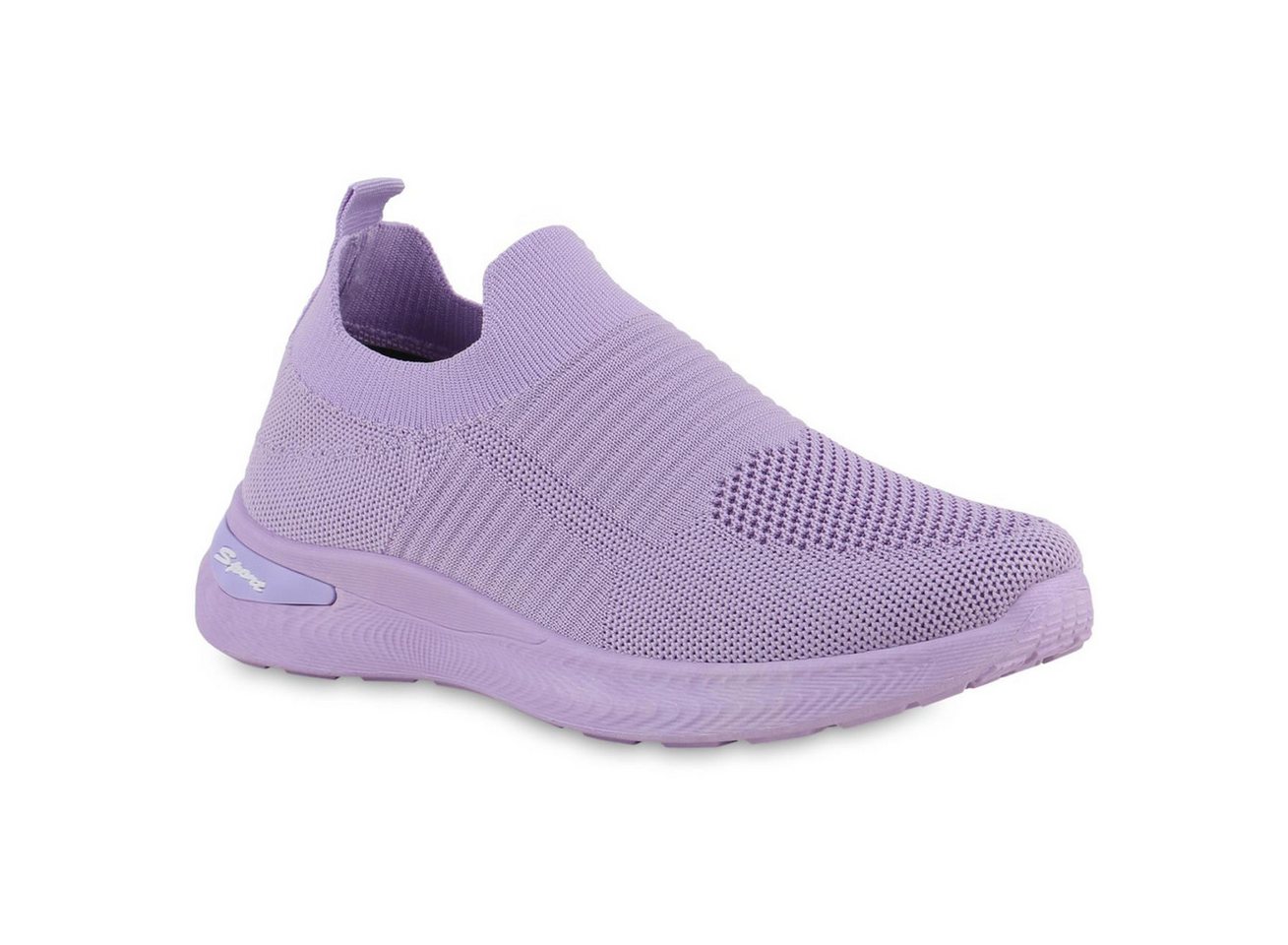 VAN HILL 841703 Laufschuh Damen Slip Ons Sportschuhe Sportliche Strick Profil-Sohle