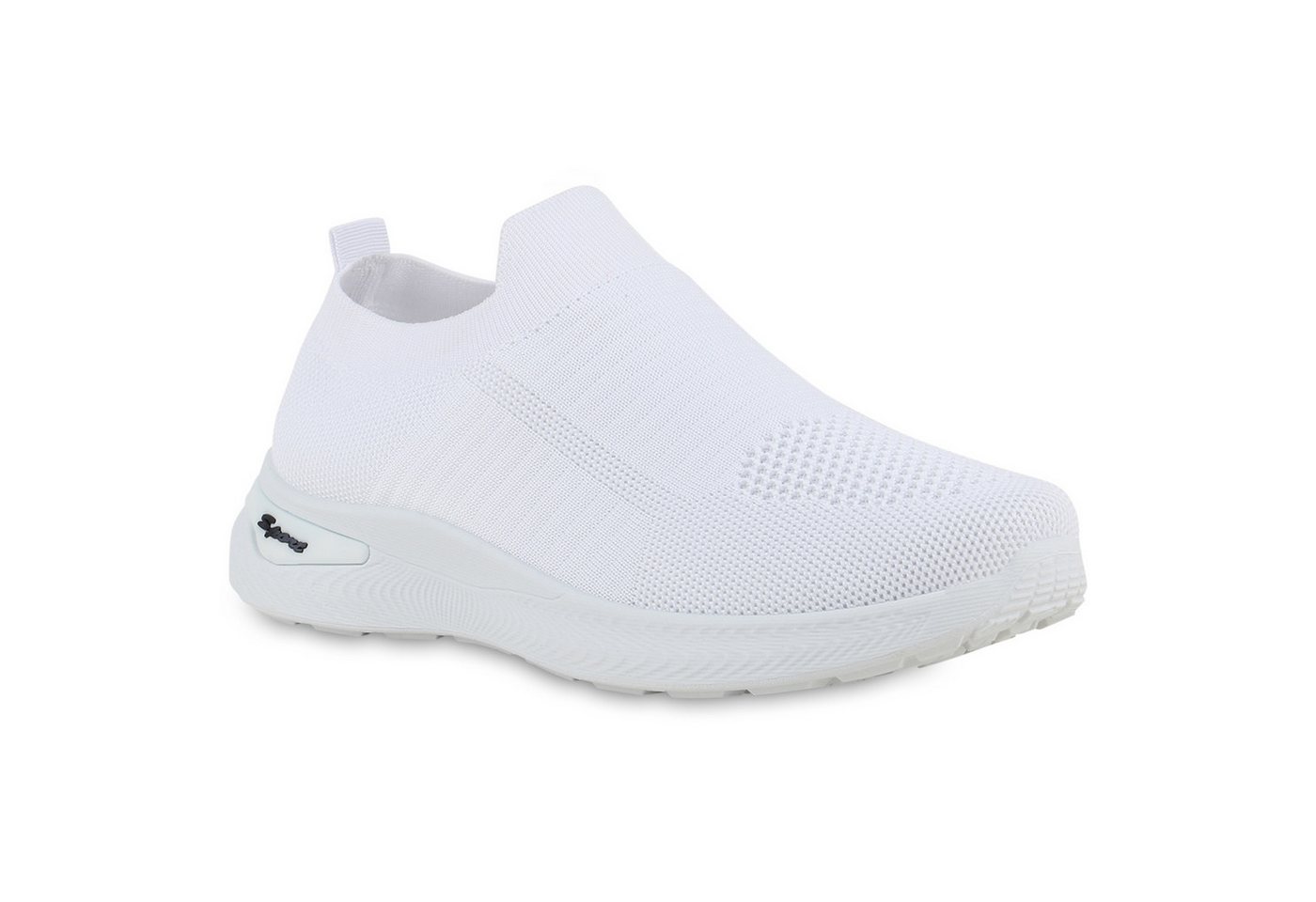 VAN HILL 841703 Laufschuh Damen Slip Ons Sportschuhe Sportliche Strick Profil-Sohle