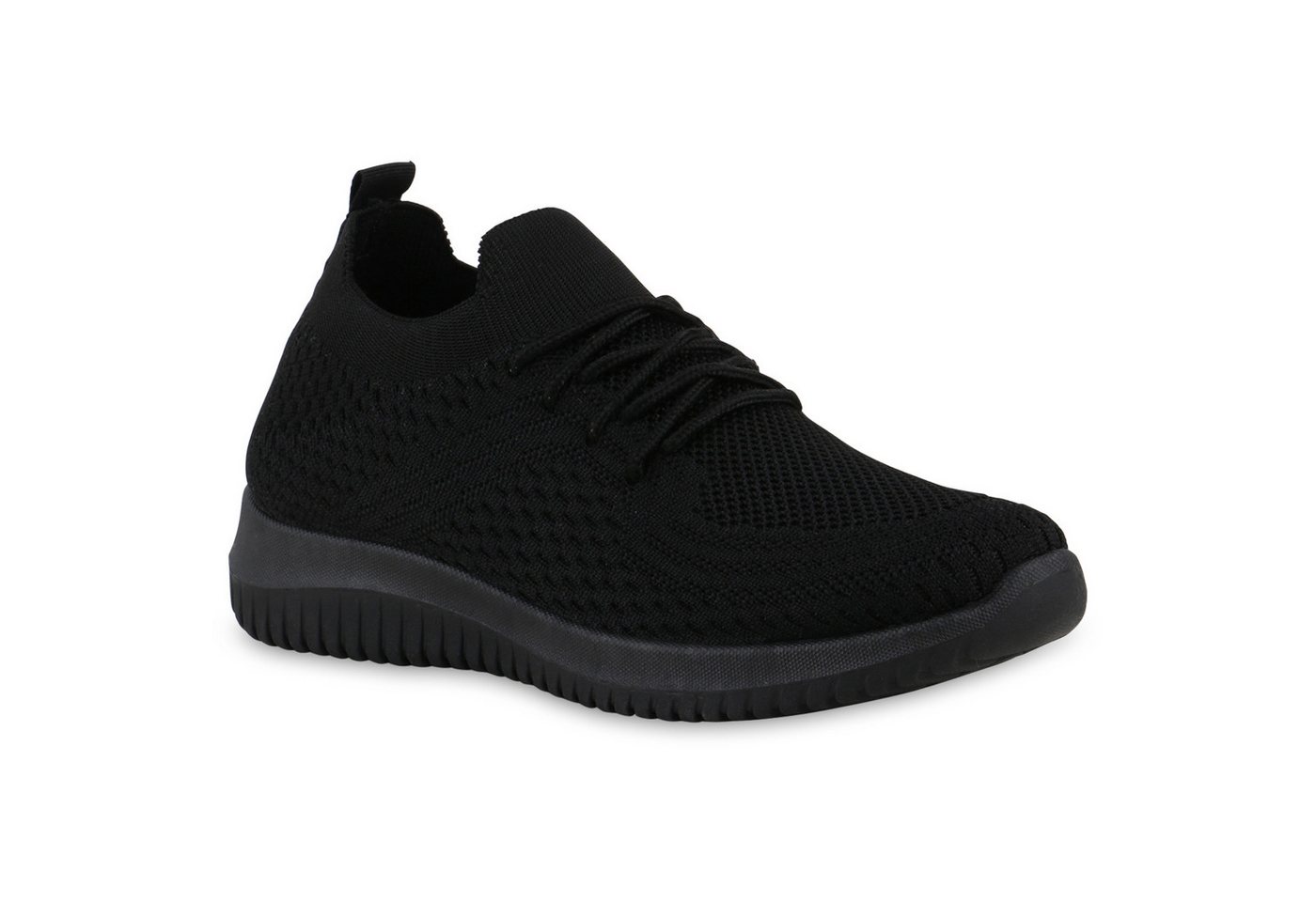 VAN HILL 841704 Laufschuh Damen Laufschuhe Sportschuhe Sportliche Strick Profil-Sohle