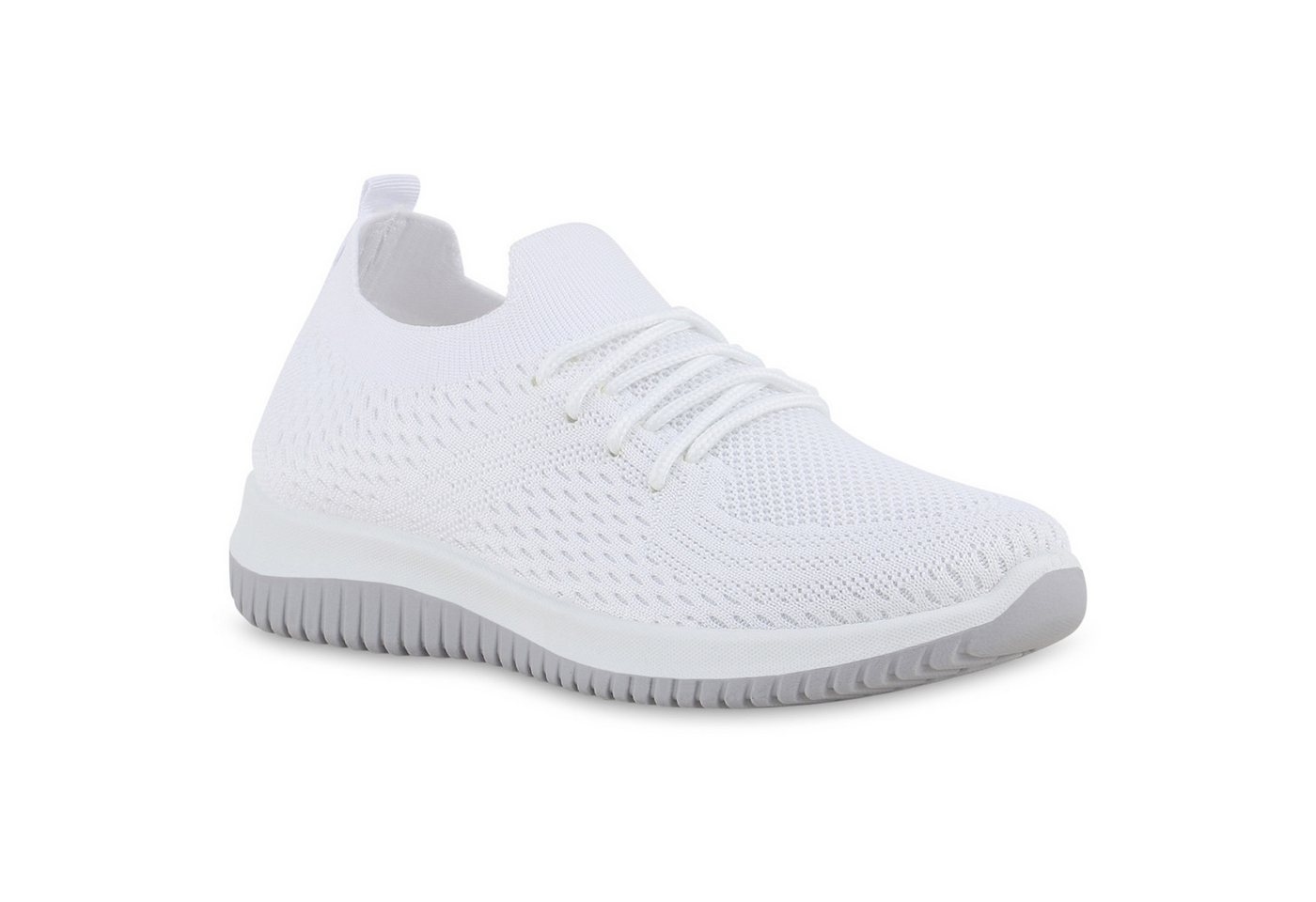 VAN HILL 841704 Laufschuh Damen Laufschuhe Sportschuhe Sportliche Strick Profil-Sohle