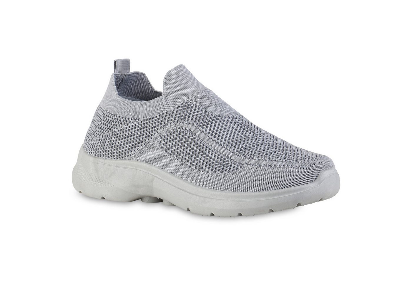 VAN HILL 841741 Laufschuh Herren Slip Ons Sportschuhe Sportliche Strick Profil-Sohle