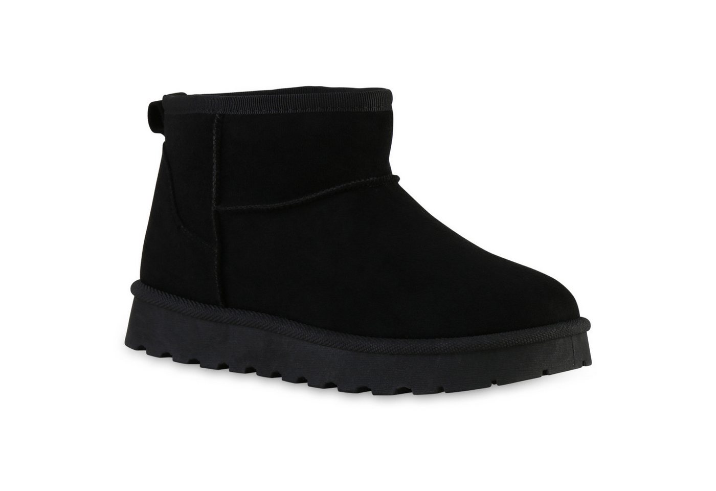 VAN HILL 841828 Winterstiefelette Damen Warm Gefütterte Winter Boots Bequeme Profil-Sohle