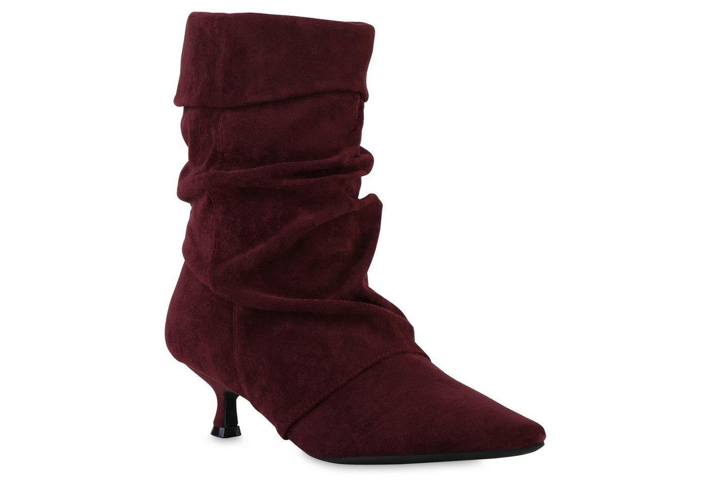 VAN HILL 841852 Stiefelette Damen Klassische Stiefeletten Stiletto Spitze Basic