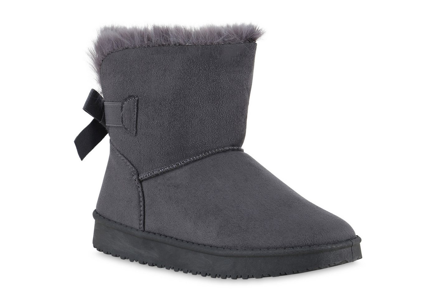 VAN HILL 902280 Damen Stiefeletten Schlupfstiefel Warm Schuhe Schlupfboots Schuhe