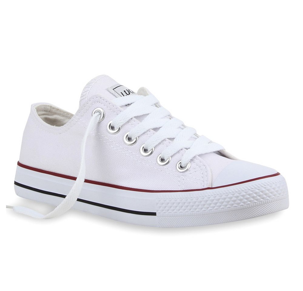 VAN HILL 94237 Sneaker Damen Sneaker Low Canvas Freizeitschuhe Schnürer Basic Sportschuhe