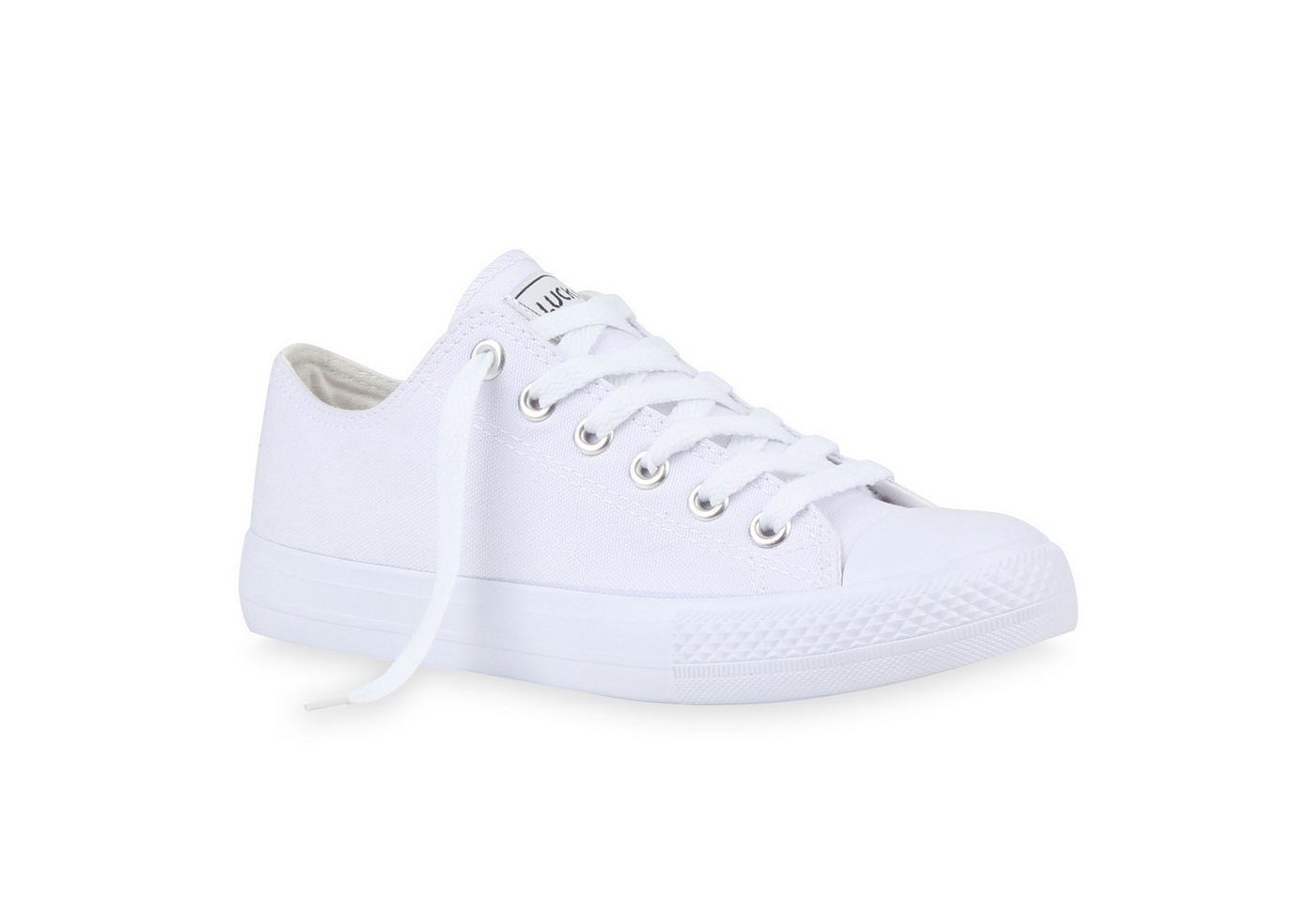 VAN HILL 94237 Sneaker Damen Sneaker Low Canvas Freizeitschuhe Schnürer Basic Sportschuhe