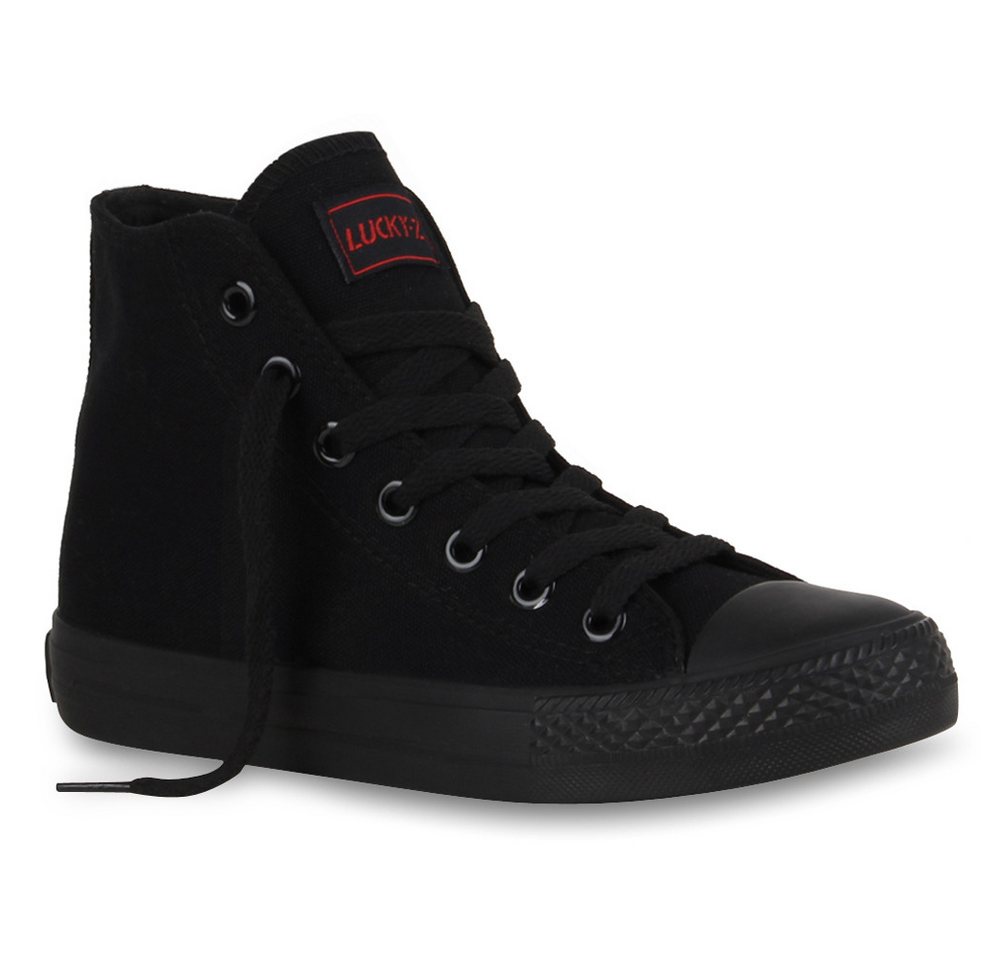 VAN HILL 94589 Sneaker Damen High Top Sneaker Sportschuhe Kult Schnürer Turnschuhe