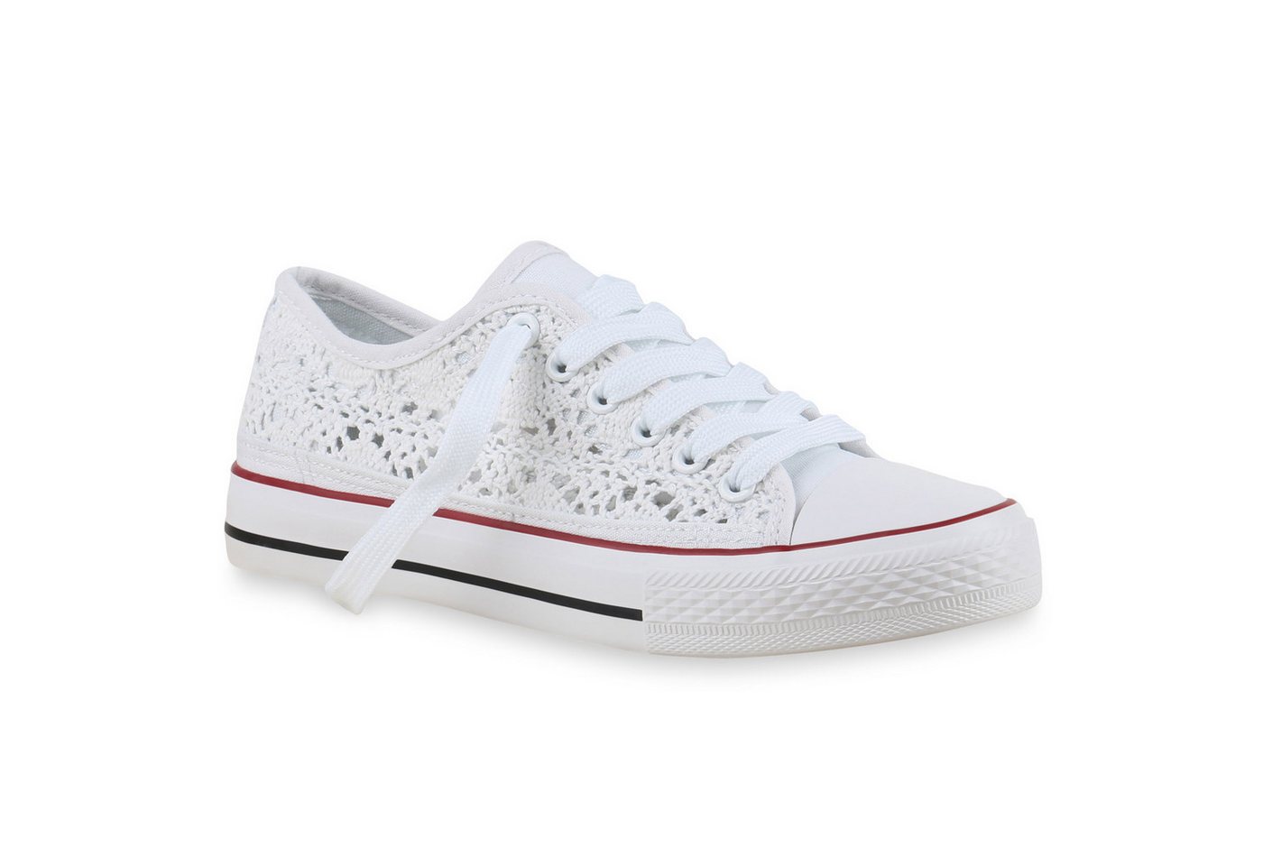 VAN HILL 97316 Sneaker Damen Sneakers Stoffschuhe Spitze Sportschuhe Freizeit
