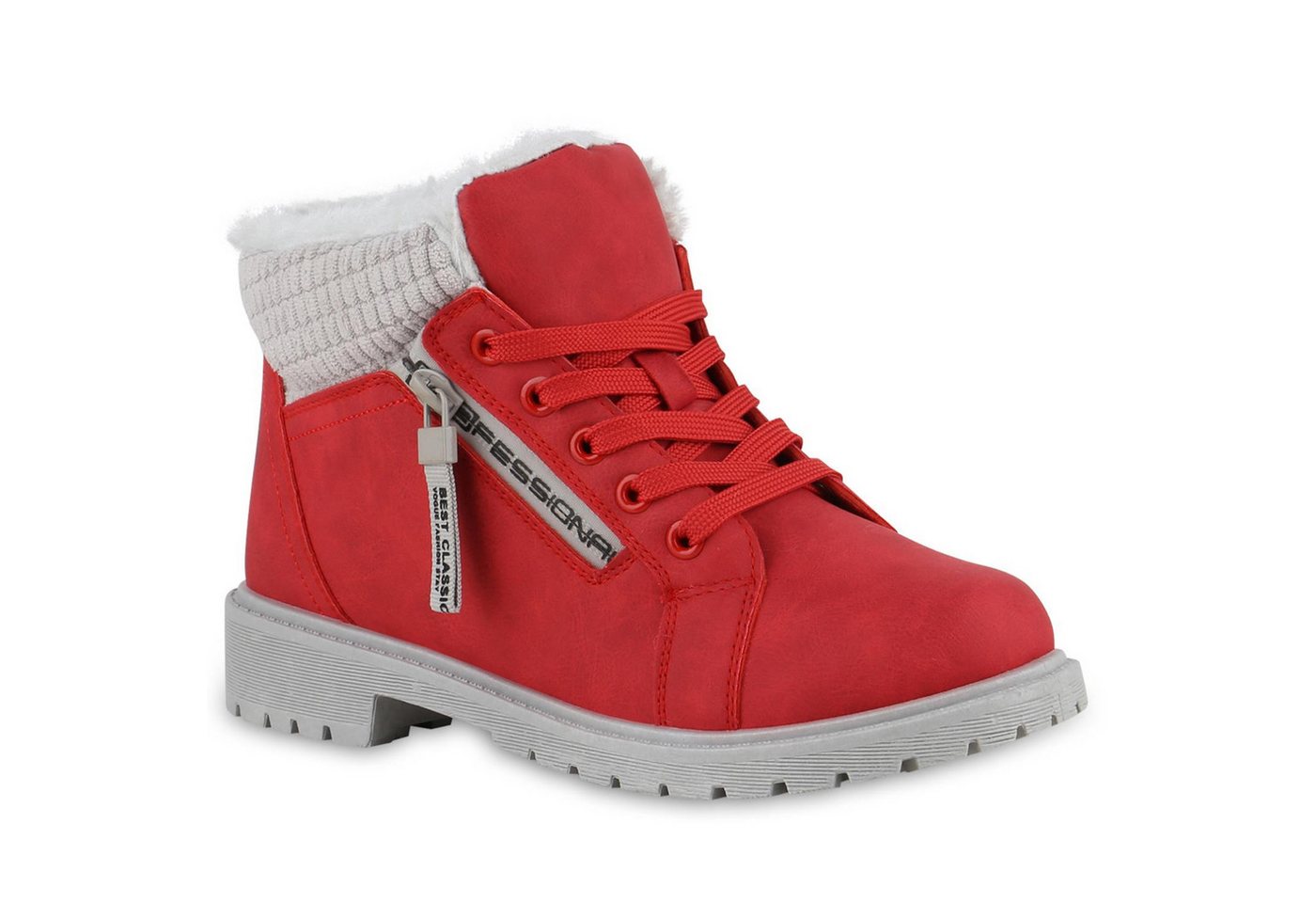 VAN HILL Damen Warm Gefüttert Worker Boots Stiefelette Bequem Prints Schuhe Stiefelette Damen Warm Gefüttert Worker Boots Stiefelette Bequem Prints