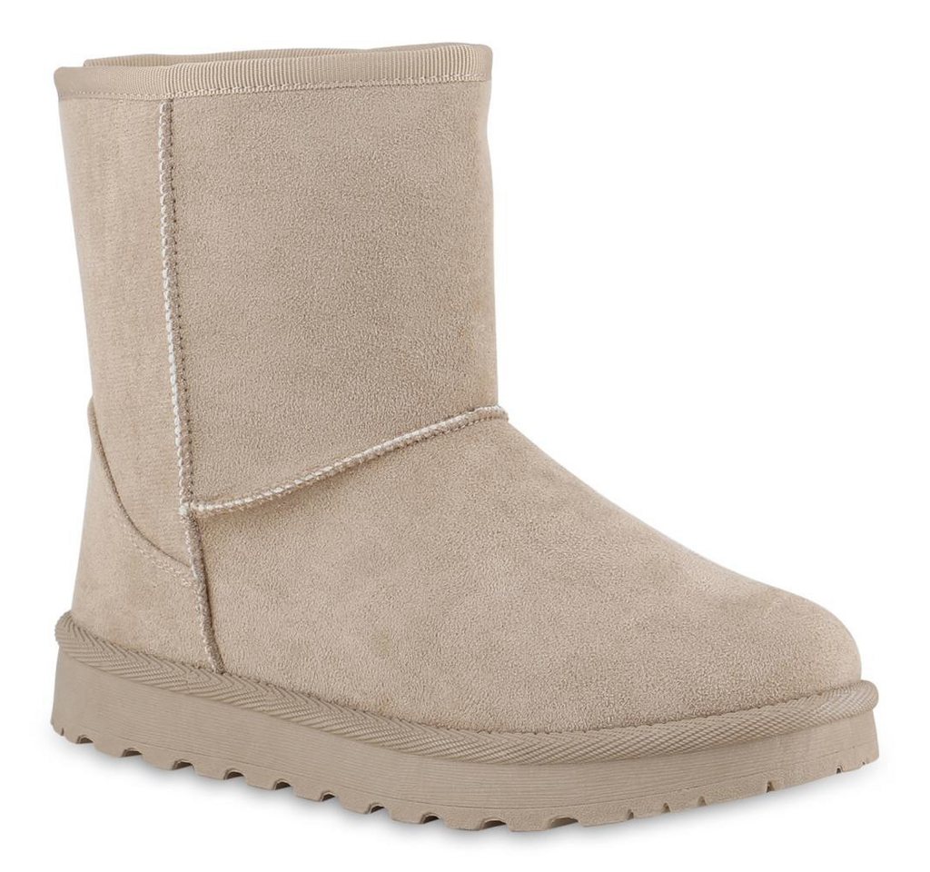 VAN HILL Damen Warm Gefütterte Winter Boots Stiefeletten Bequeme Schuhe 841490 Winterstiefelette Damen Warm Gefütterte Winter Boots Stiefeletten Bequeme