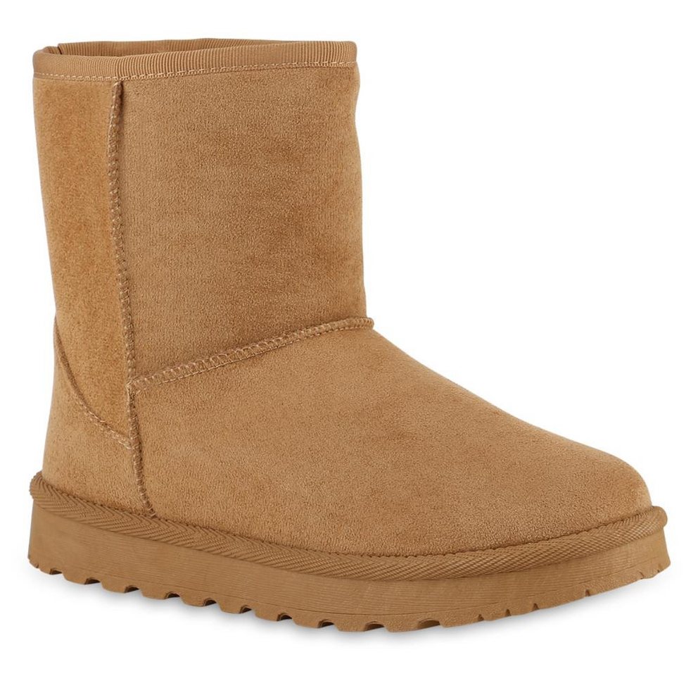 VAN HILL Damen Warm Gefütterte Winter Boots Stiefeletten Bequeme Schuhe 841490 Winterstiefelette Damen Warm Gefütterte Winter Boots Stiefeletten Bequeme