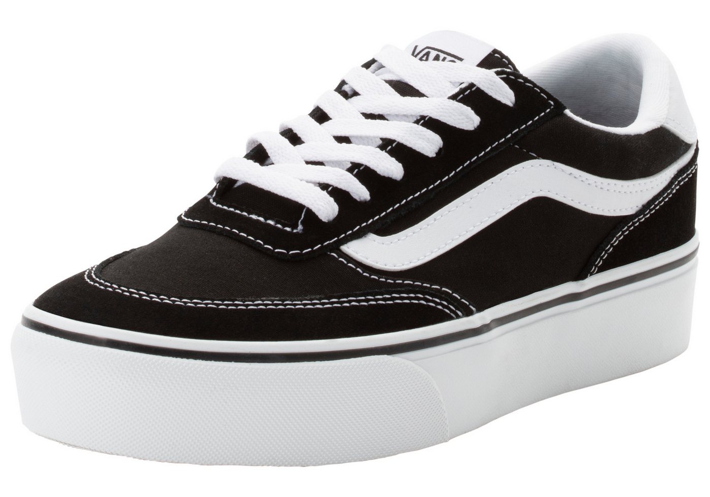Vans Brooklyn LS Platform Sneaker (schwarz/weiß)