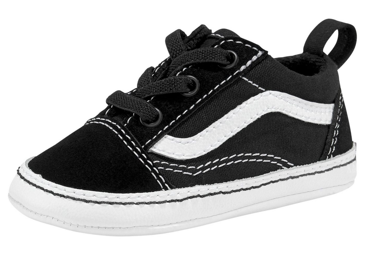 Vans IN Old Skool Crib Sneaker mit klassischer Logo-Flag und Glitzer