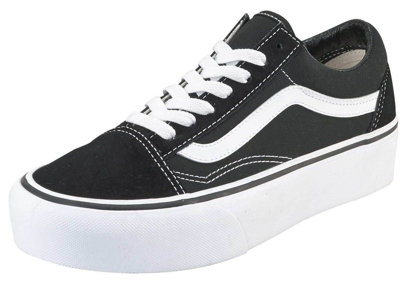 Vans Old Skool Platform Plateausneaker aus textilem Canvas-Material